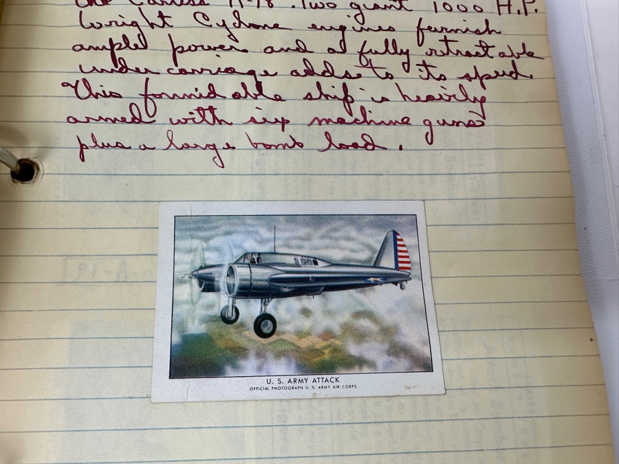 Collection Of WINGS Cigarettes Tobacco Cards Airplane Trading Cards With Book Detailing Various Planes - See Photos [Photo 38]