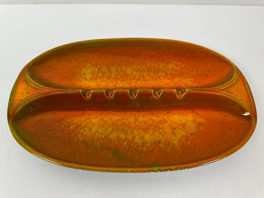 Vintage Mid-Century Modern Lou Hoenig California USA Ashtray 10.5 X 7 [Photo 3]