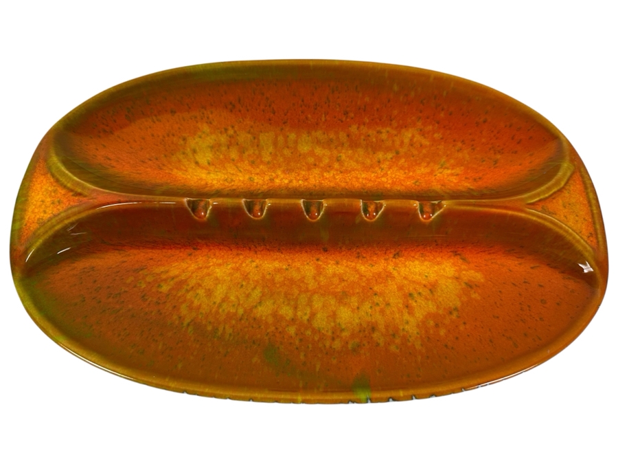 Vintage Mid-Century Modern Lou Hoenig California USA Ashtray 10.5 X 7