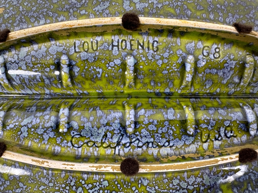 Vintage Mid-Century Modern Lou Hoenig California USA Ashtray 10.5 X 7 [Photo 6]