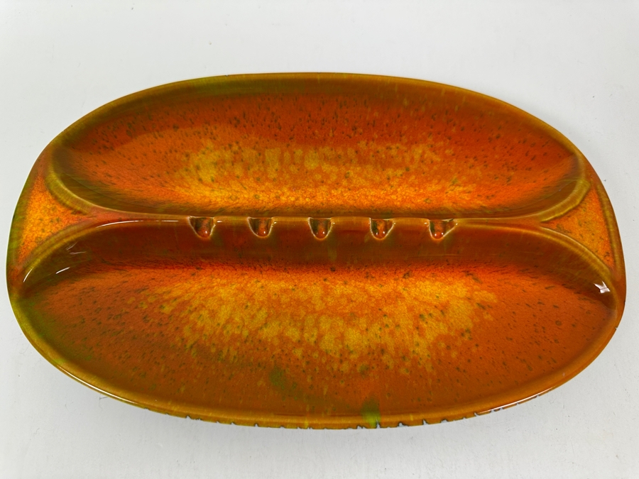 Vintage Mid-Century Modern Lou Hoenig California USA Ashtray 10.5 X 7 [Photo 2]