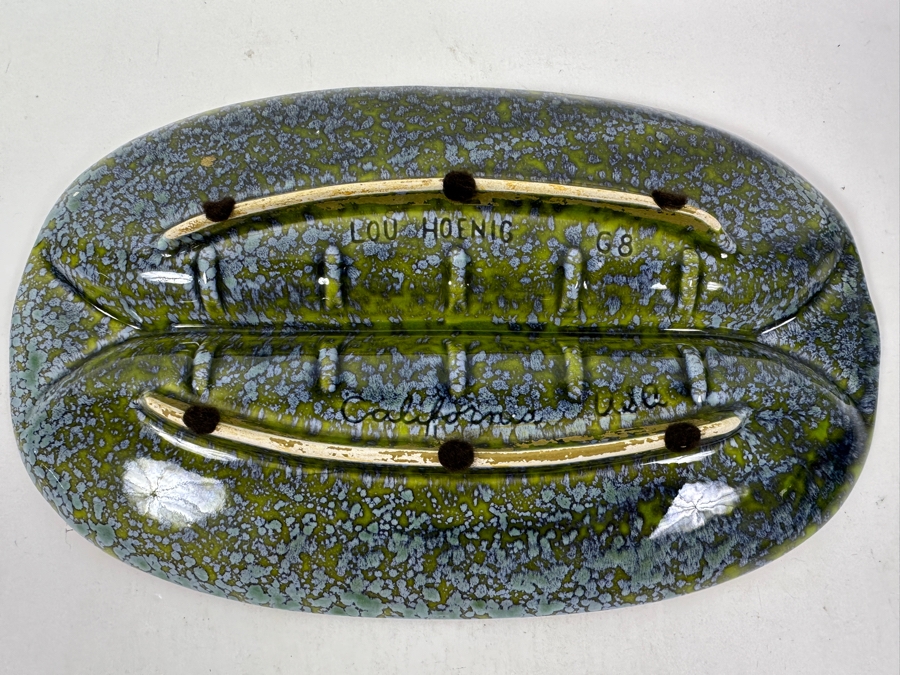 Vintage Mid-Century Modern Lou Hoenig California USA Ashtray 10.5 X 7 [Photo 5]