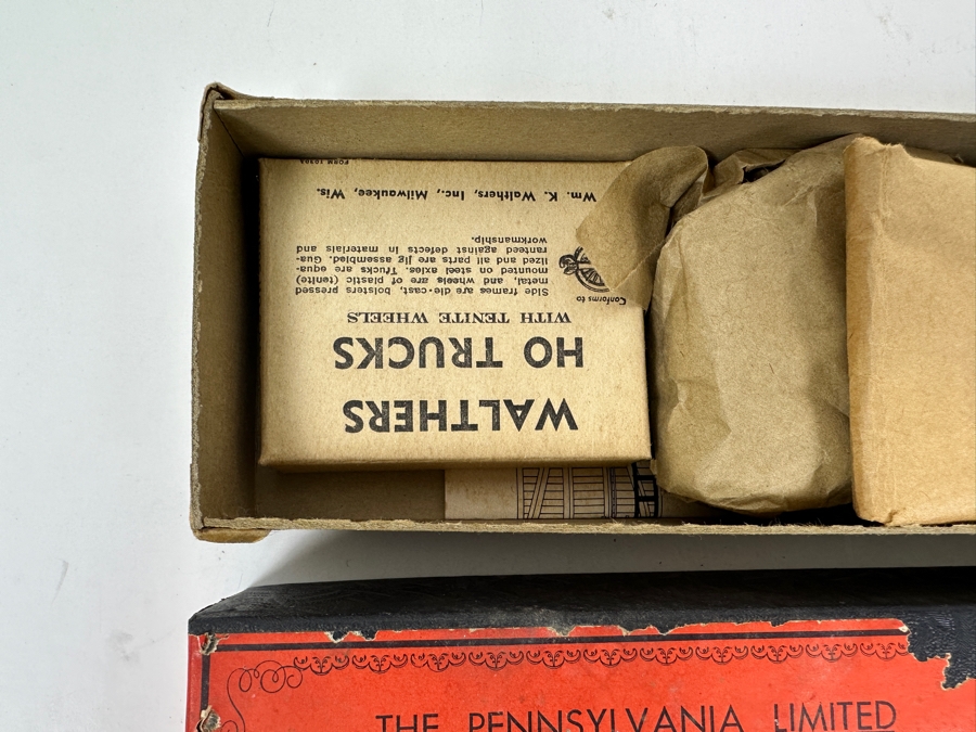 The Pennsylvania Limited Sleeper Car HO Gauge Wooden Model Train Kit Manufactured By Wm. K. Walthers Inc. New Old Stock [Photo 4]