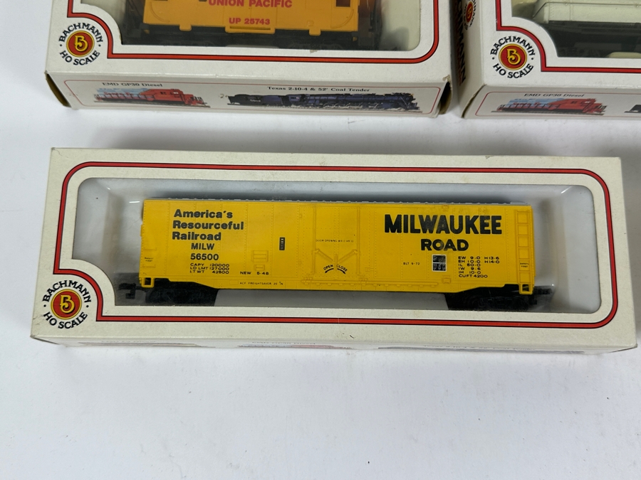 (6) Bachmann Ho Scale Trains With Original Boxes And (1) A. H. M. Ho Scale Train [Photo 3]