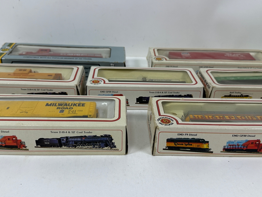 (6) Bachmann Ho Scale Trains With Original Boxes And (1) A. H. M. Ho Scale Train [Photo 9]