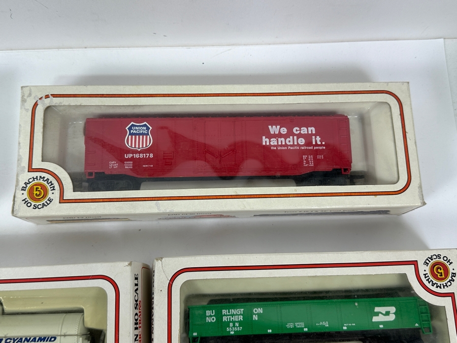 (6) Bachmann Ho Scale Trains With Original Boxes And (1) A. H. M. Ho Scale Train [Photo 7]