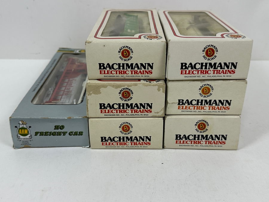 (6) Bachmann Ho Scale Trains With Original Boxes And (1) A. H. M. Ho Scale Train [Photo 11]