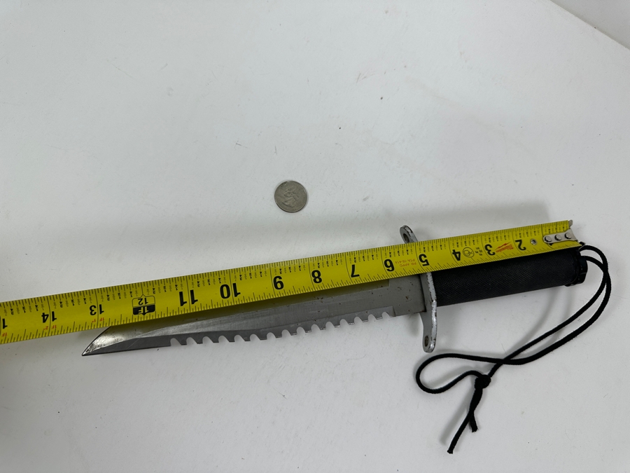 Stainless Steel Rambo Tactical Knife 9” Blade 13” Overall Length [Photo 5]