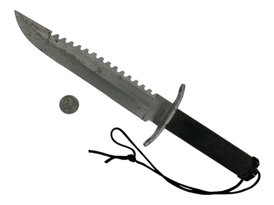 Stainless Steel Rambo Tactical Knife 9” Blade 13” Overall Length