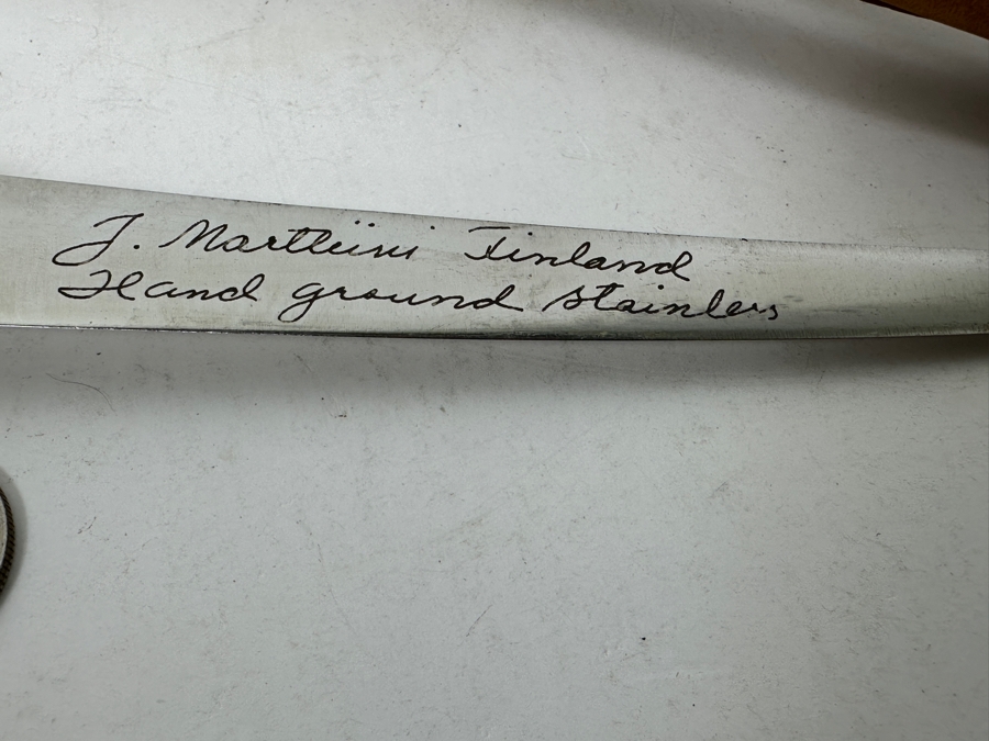 J. Marttiini Finland Rapala Fishing Knife With Leather Sheath 6' Blade [Photo 7]