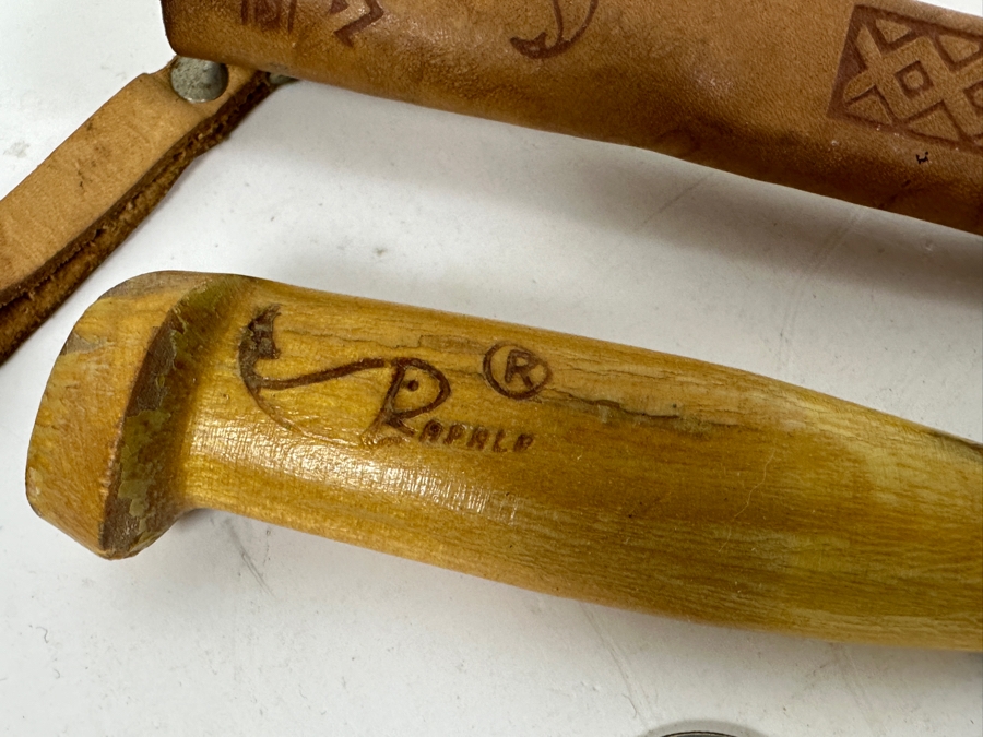 J. Marttiini Finland Rapala Fishing Knife With Leather Sheath 4' Blade [Photo 3]