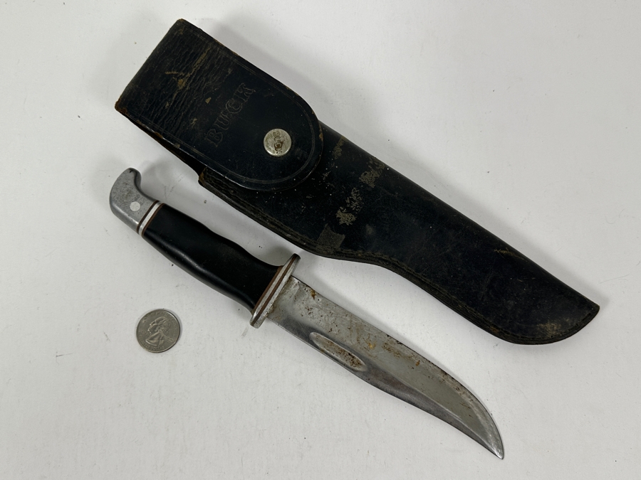 Buck 119 Special Hunting Knife With Leather Sheath 6” Blade [Photo 5]