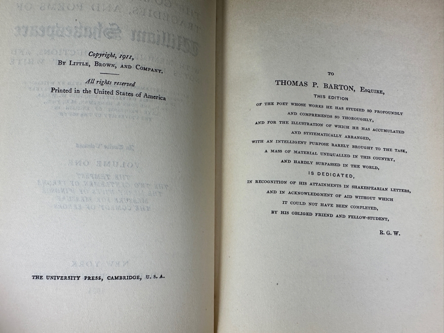 Antique 1924 Volumes 1-12 Of The New Grant White Shakespeare Hardcover Books Charles Scribner’s Sons New York [Photo 12]