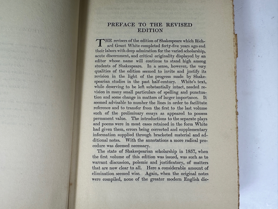 Antique 1924 Volumes 1-12 Of The New Grant White Shakespeare Hardcover Books Charles Scribner’s Sons New York [Photo 13]