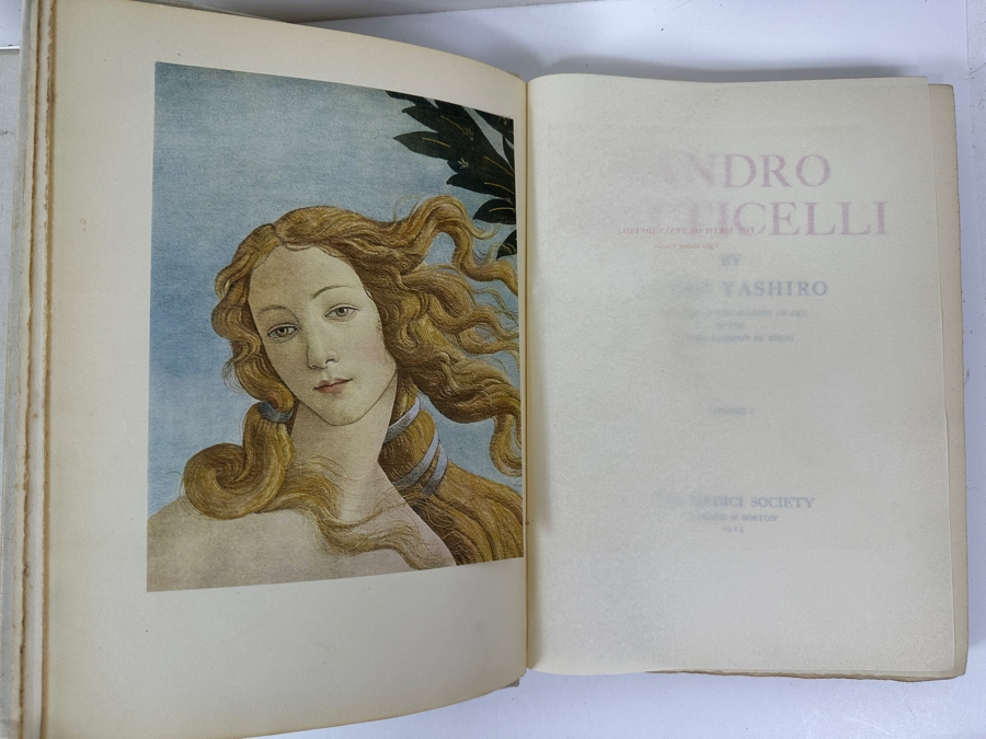 Rare Limited Edition Oversized 3 Volume Hardcover Books Set Sandro Botticelli By Yukio Yashiro Numbered 248 Of 600 [Photo 7]