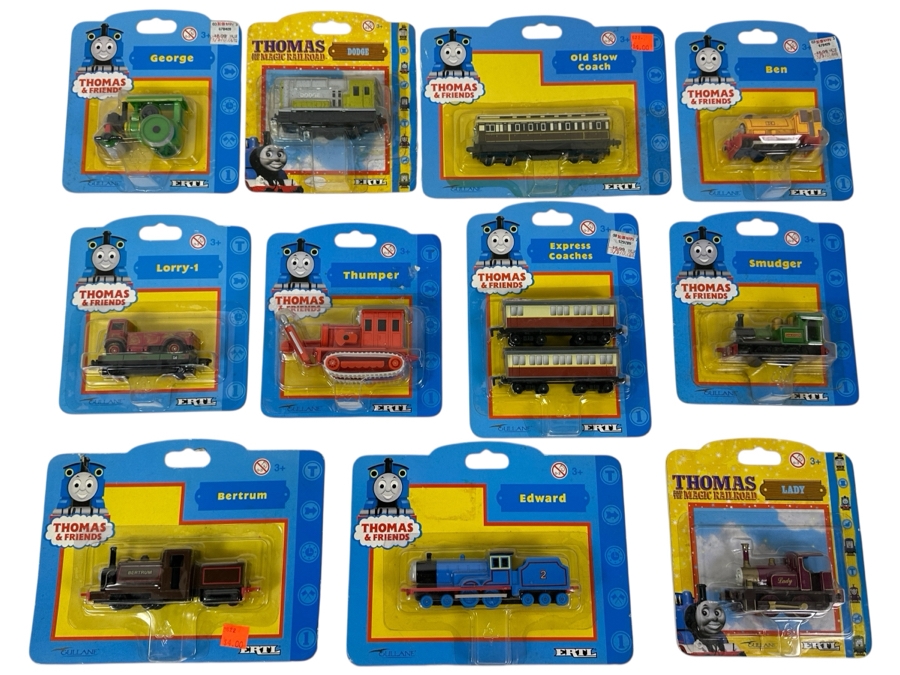Collection Of Eleven ERTL Thomas & Friends Die-Cast Trains New In Blister Packs