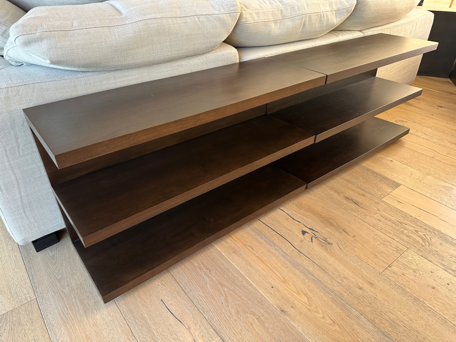 Restoration Hardware Console Sofa 3-Level Table With Shelves - Can Be Separated Each Measures 39W X 13.5D X 23H [Photo 5]