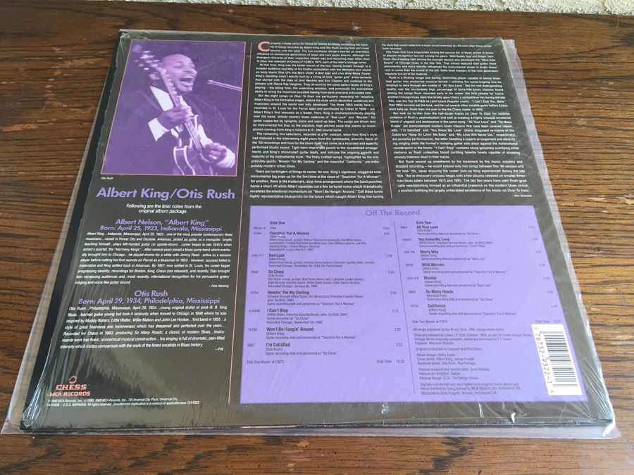 Albert King / Otis Rush ‎- Door To Door - Chess ‎- CHD 9322 [Photo 2]