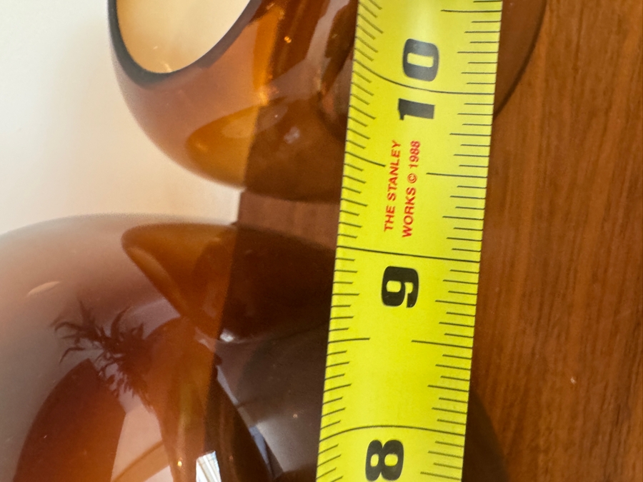 Pair of Crate & Barrel CB2 Coco Smoked Glass Hurricane Candle Holders 9' x 9' and 6' x 6' [Photo 4]