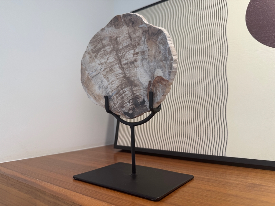 West Elm Petrified Wood On Stand 7'W x 10'H