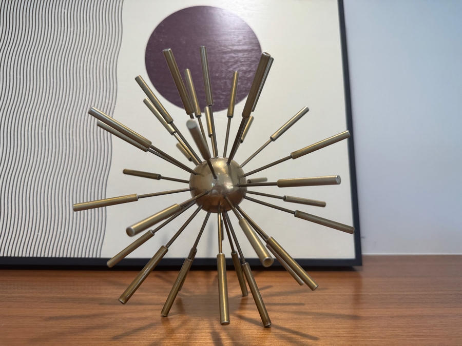 Just Added - Brass Sputnik Decorative Sculpture 9'W [Photo 2]