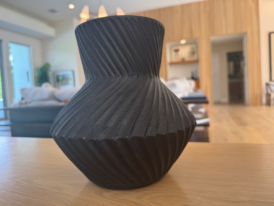 Just Added - West Elm Asher Vase in Black 8.5'W x 8.5'H [Photo 2]
