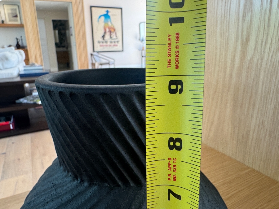 Just Added - West Elm Asher Vase in Black 8.5'W x 8.5'H [Photo 6]