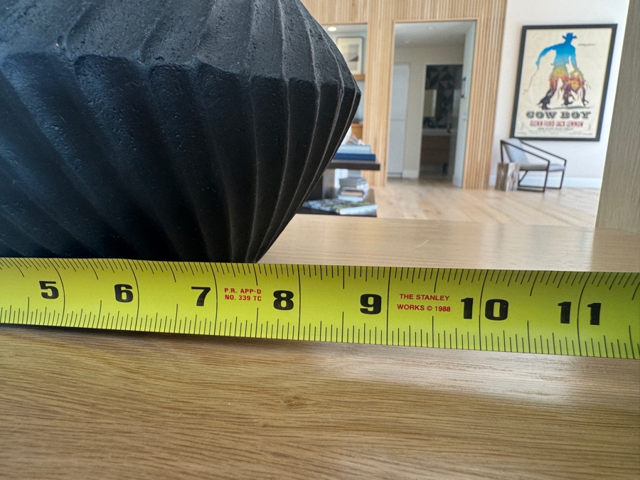 Just Added - West Elm Asher Vase in Black 8.5'W x 8.5'H [Photo 5]