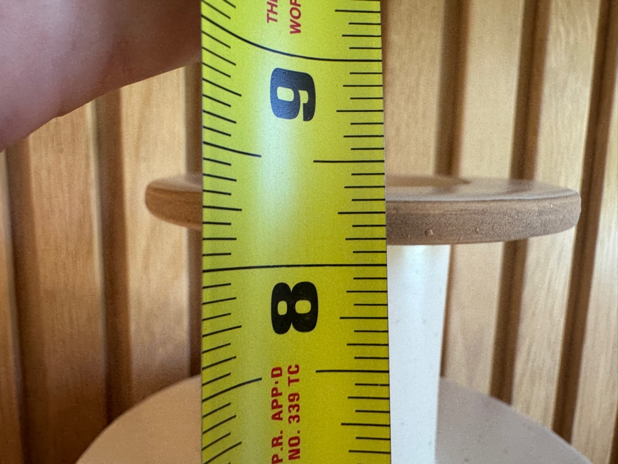 Just Added - Crate and Barrel CB2 Botella Textured White Vases (5'W x 12'H and 6'W x 8.5'H) with CB2 Marble Onyx Tea Light Candle 6'W x 5.5'H  [Photo 11]