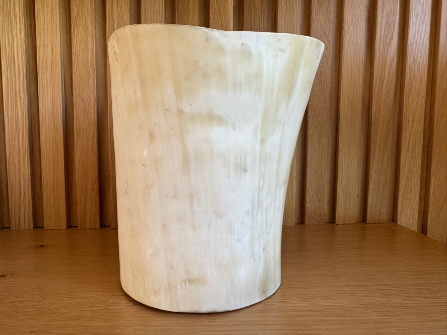 Just Added - Fairkind Ankole Horn Kibwe Utensil Holder 6'W x 7'H