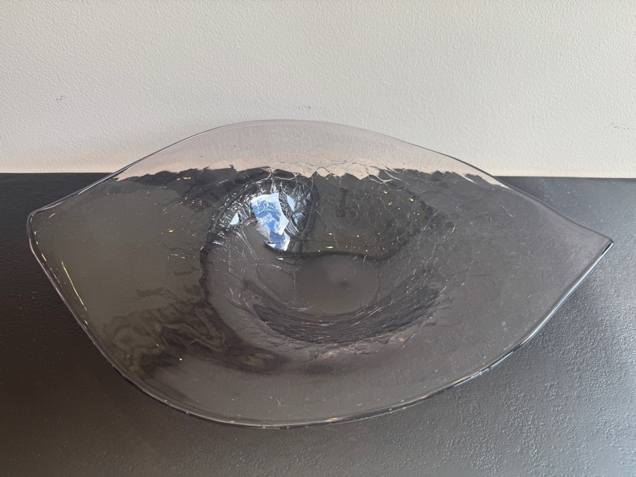 Just Added - Purple Decorative Art Glass Bowl 16'W x 12'D [Photo 2]