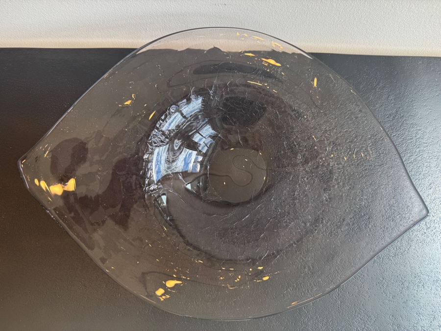 Just Added - Purple Decorative Art Glass Bowl 16'W x 12'D [Photo 4]