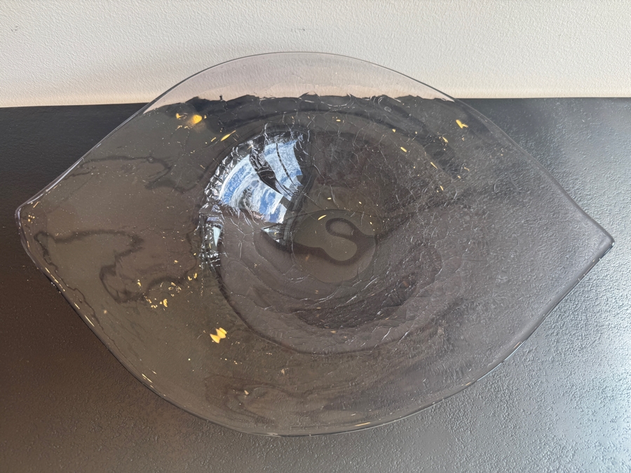 Just Added - Purple Decorative Art Glass Bowl 16'W x 12'D [Photo 3]