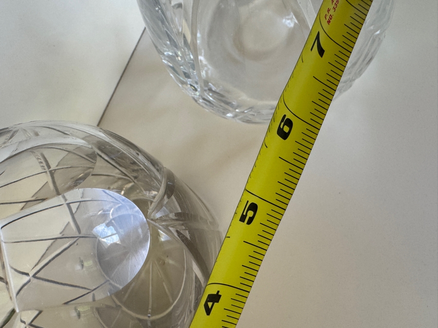 Just Added - Pair of Cut Glass Decanters [Photo 3]