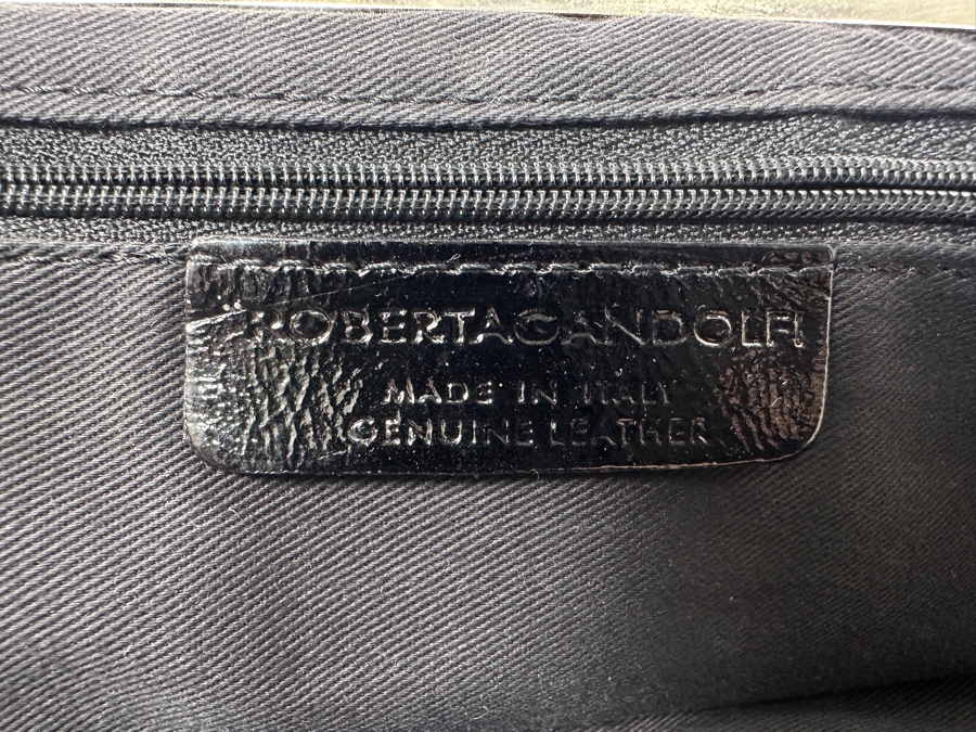 Roberta Gandolfi Zebra Print Calf Hair Clutch Handbag Made In Italy 14W X 6H [Photo 5]