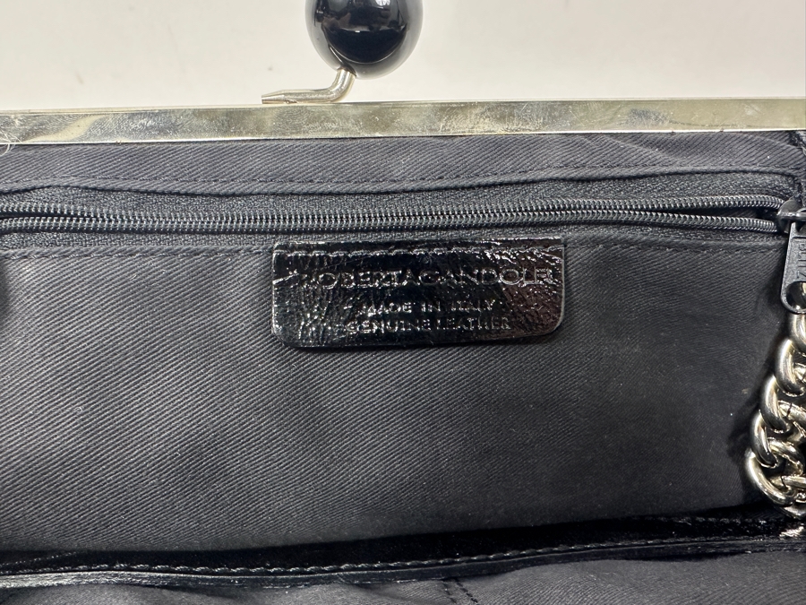 Roberta Gandolfi Zebra Print Calf Hair Clutch Handbag Made In Italy 14W X 6H [Photo 4]