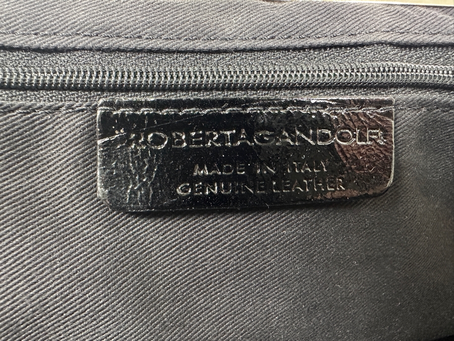 Roberta Gandolfi Zebra Print Calf Hair Clutch Handbag Made In Italy 14W X 6H [Photo 3]