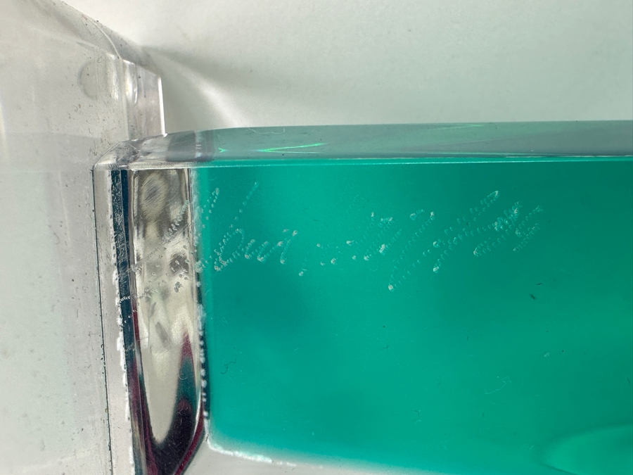 Shlomi Haziza Postmodern Colored Geometric Lucite Sculpture Artist Signed 9W X 4D X 20.5H [Photo 7]