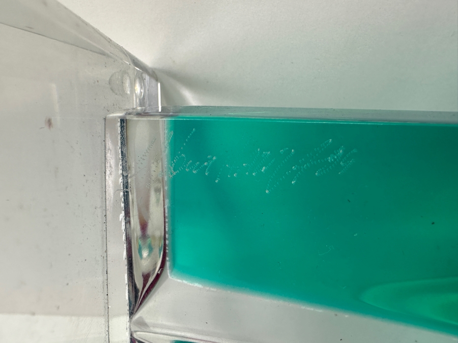 Shlomi Haziza Postmodern Colored Geometric Lucite Sculpture Artist Signed 9W X 4D X 20.5H [Photo 5]