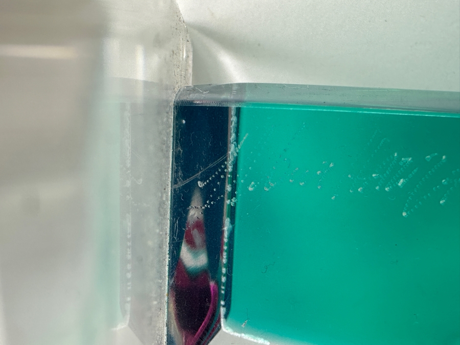 Shlomi Haziza Postmodern Colored Geometric Lucite Sculpture Artist Signed 9W X 4D X 20.5H [Photo 6]