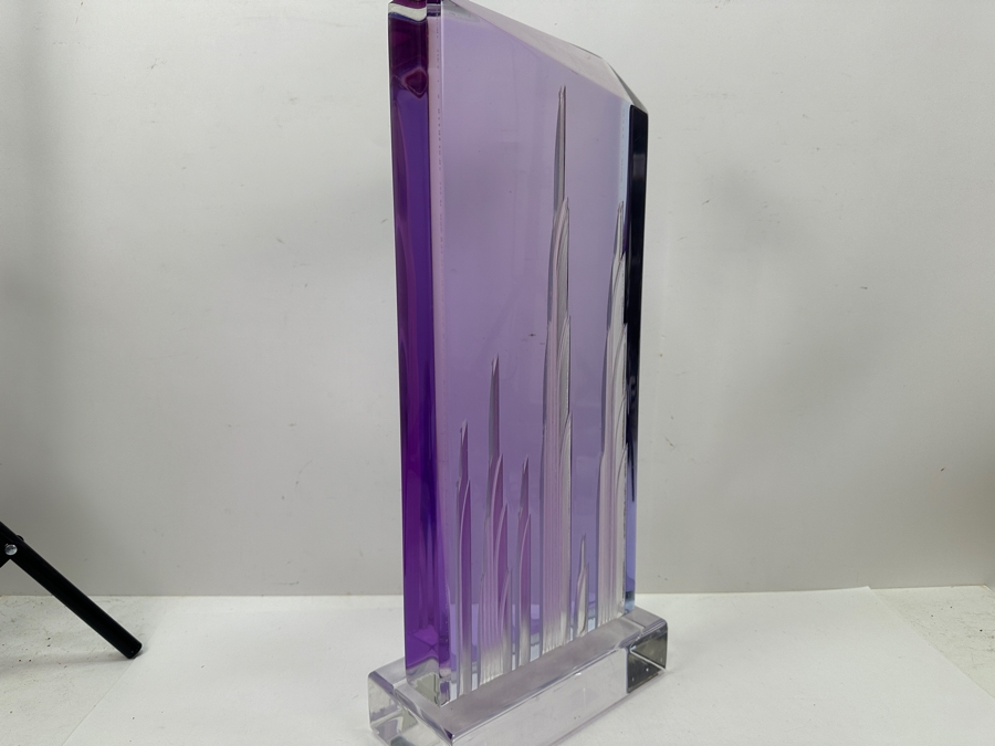 Shlomi Haziza Postmodern Colored Geometric Lucite Sculpture Artist Signed 9W X 4D X 20H [Photo 5]