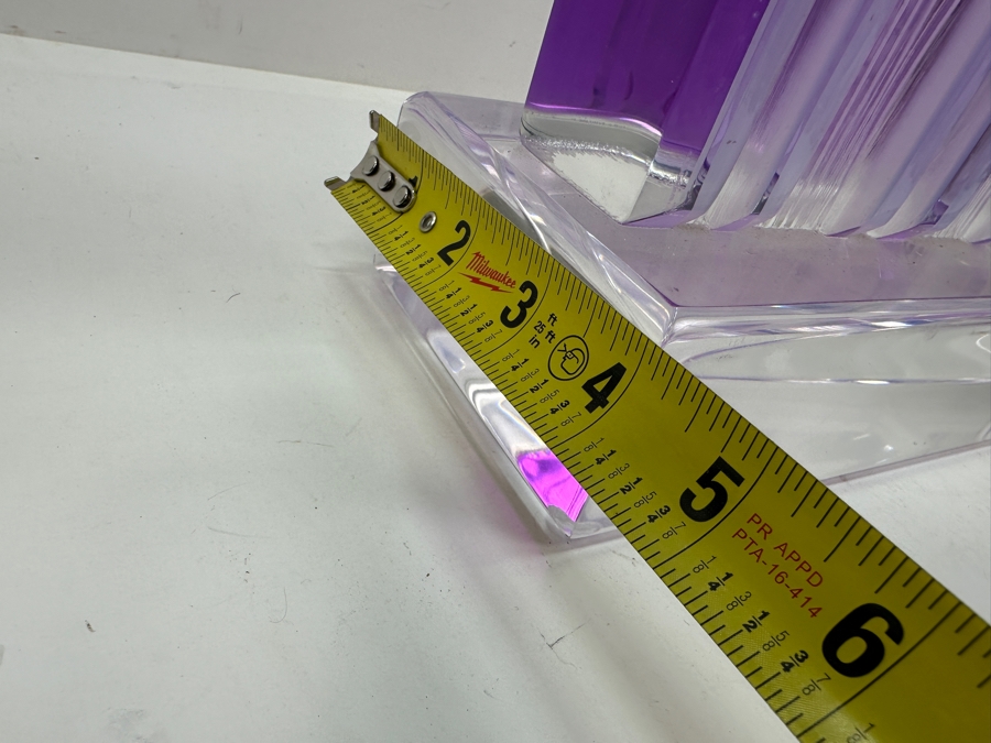 Shlomi Haziza Postmodern Colored Geometric Lucite Sculpture Artist Signed 9W X 4D X 20H [Photo 9]