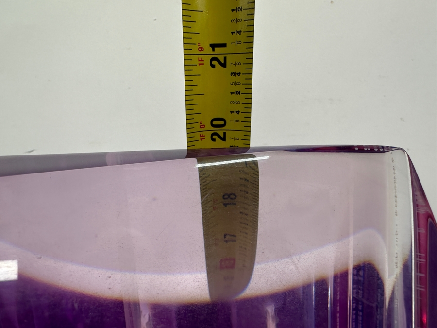 Shlomi Haziza Postmodern Colored Geometric Lucite Sculpture Artist Signed 9W X 4D X 20H [Photo 10]