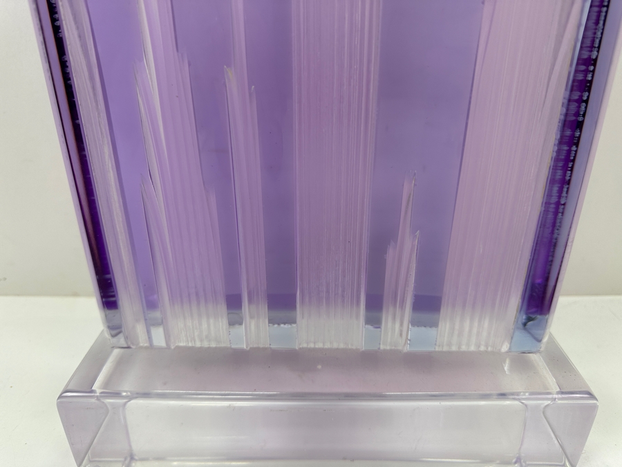 Shlomi Haziza Postmodern Colored Geometric Lucite Sculpture Artist Signed 9W X 4D X 20H [Photo 3]