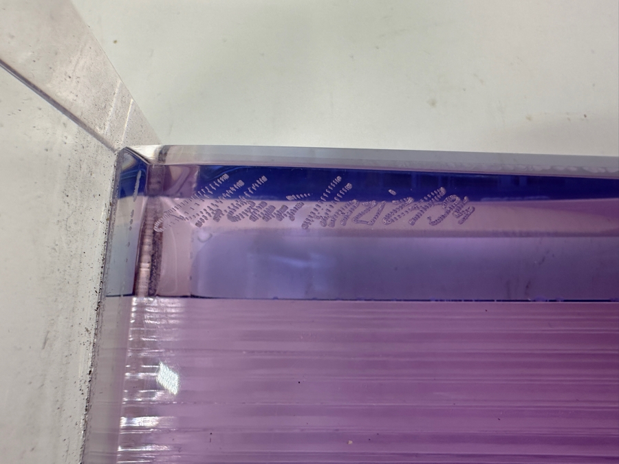 Shlomi Haziza Postmodern Colored Geometric Lucite Sculpture Artist Signed 9W X 4D X 20H [Photo 7]