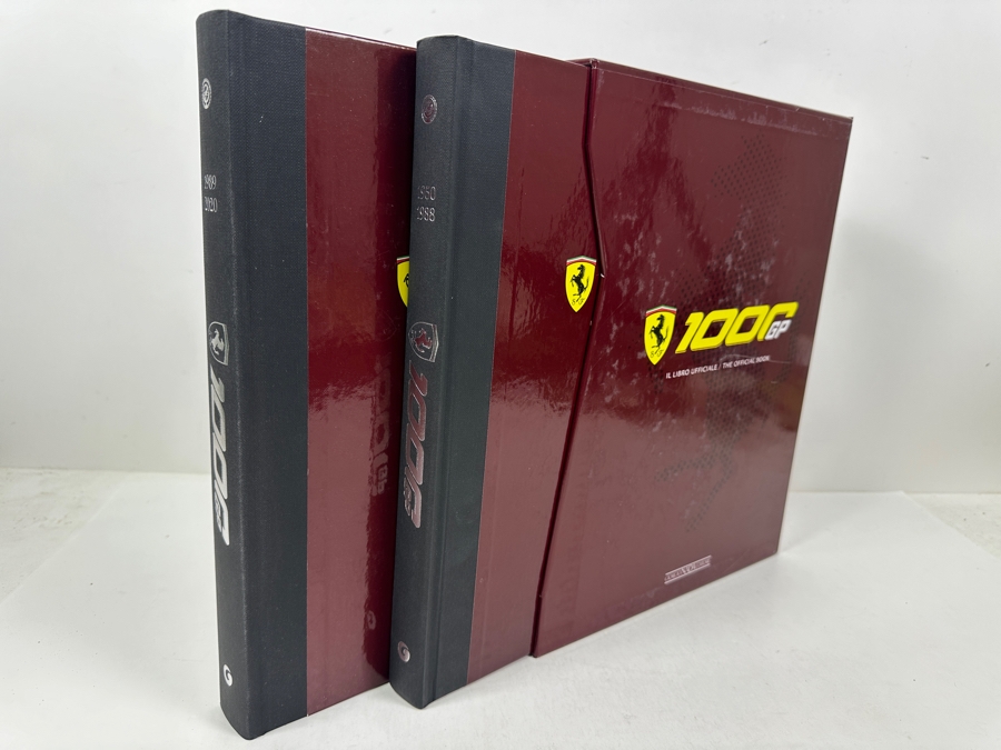 Rare Limited Edition Two-Volume Book Set With Slipcase Ferrari 1000 GP The Official Book Celebrating Scuderia Ferrari's Milestone Of Competing In 1,000 Formula 1 Grands Prix Races With Volume One Covering 1950-1988, Volume Two 1989-2020 [Photo 2]
