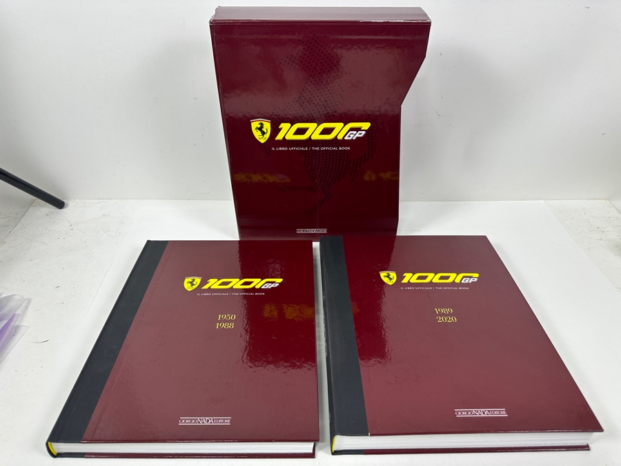 Rare Limited Edition Two-Volume Book Set With Slipcase Ferrari 1000 GP The Official Book Celebrating Scuderia Ferrari's Milestone Of Competing In 1,000 Formula 1 Grands Prix Races With Volume One Covering 1950-1988, Volume Two 1989-2020 [Photo 3]
