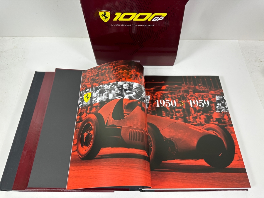 Rare Limited Edition Two-Volume Book Set With Slipcase Ferrari 1000 GP The Official Book Celebrating Scuderia Ferrari's Milestone Of Competing In 1,000 Formula 1 Grands Prix Races With Volume One Covering 1950-1988, Volume Two 1989-2020 [Photo 6]
