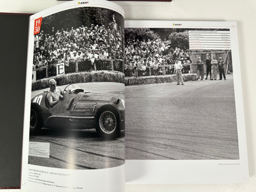 Rare Limited Edition Two-Volume Book Set With Slipcase Ferrari 1000 GP The Official Book Celebrating Scuderia Ferrari's Milestone Of Competing In 1,000 Formula 1 Grands Prix Races With Volume One Covering 1950-1988, Volume Two 1989-2020 [Photo 7]