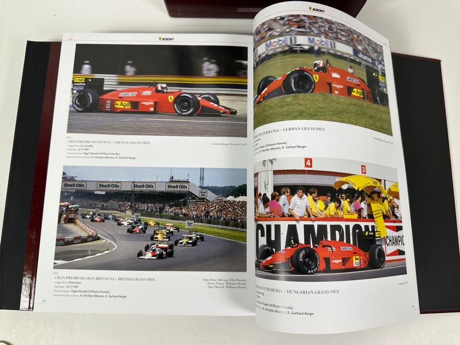 Rare Limited Edition Two-Volume Book Set With Slipcase Ferrari 1000 GP The Official Book Celebrating Scuderia Ferrari's Milestone Of Competing In 1,000 Formula 1 Grands Prix Races With Volume One Covering 1950-1988, Volume Two 1989-2020 [Photo 10]